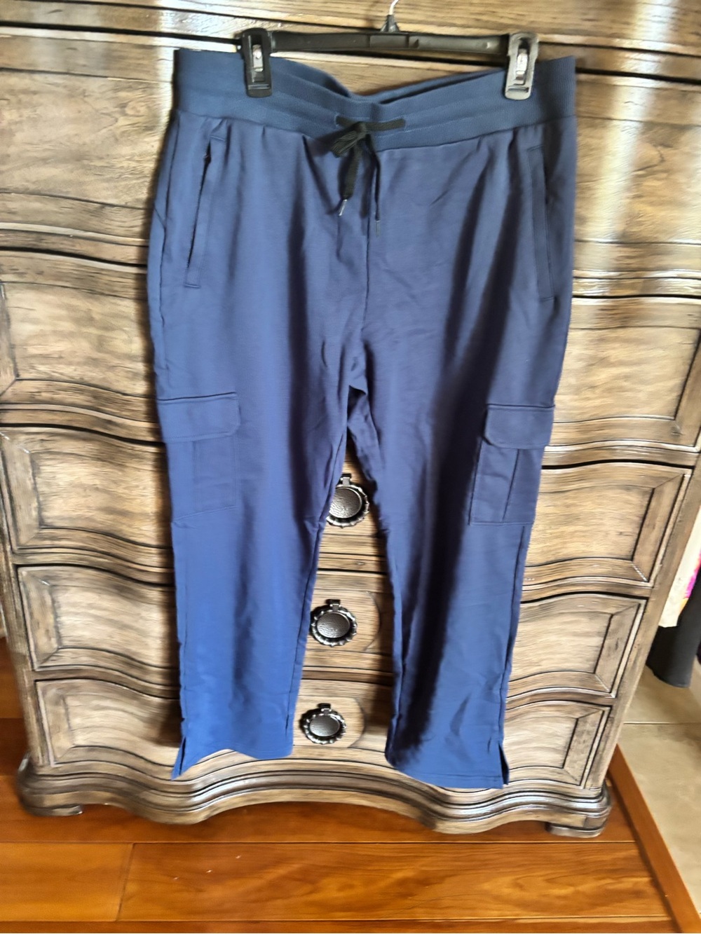 Navy Blue Cargo Jogger Pants